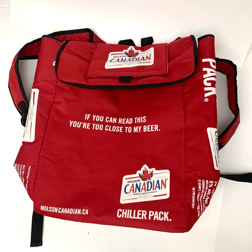 Insulated Cooler Backpack Chiller Bag Red Canadian Travel Pack