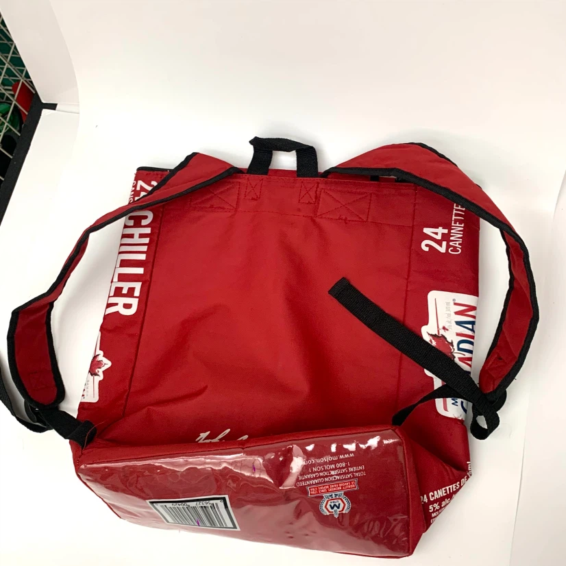 Insulated Cooler Backpack Chiller Bag Red Canadian Travel Pack - photo 4