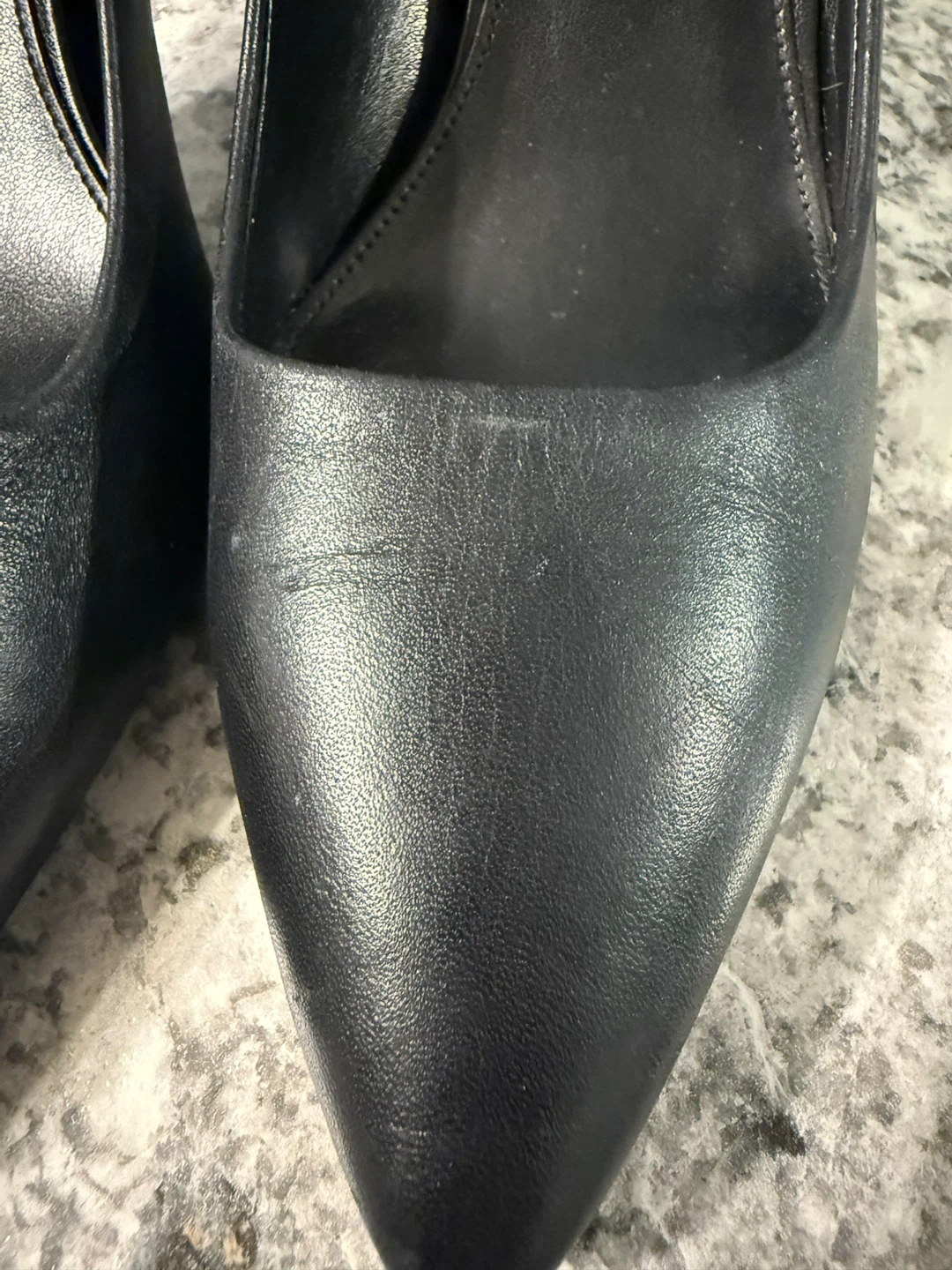Michael Kors Black Leather Pointed Toe Heels - photo 3