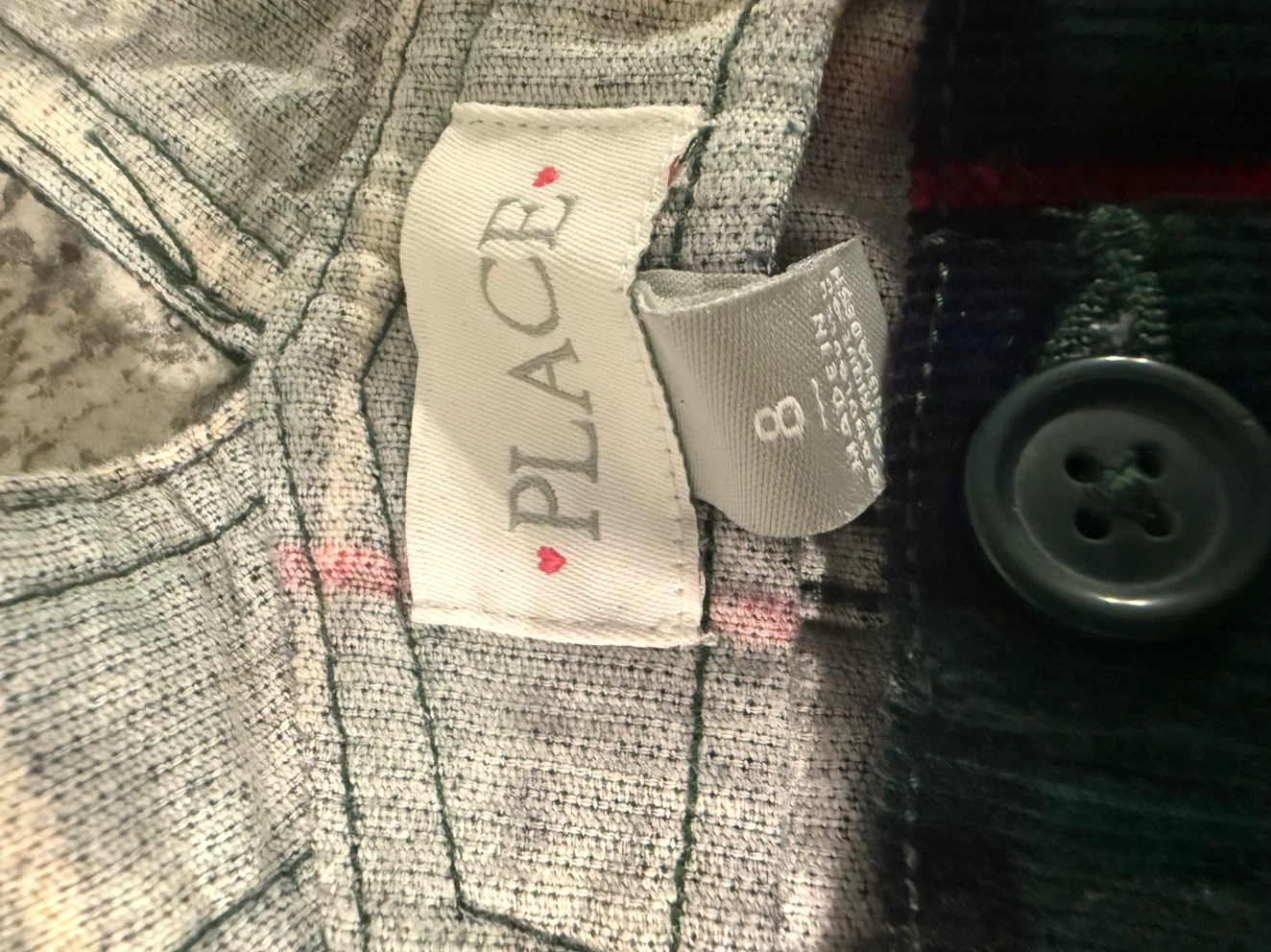 The Children's Place Plaid Corduroy Dress Size 8 - photo 3