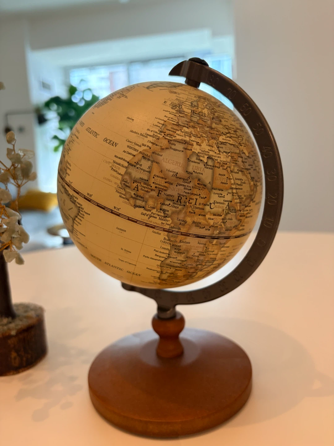 Decorative World Globe with Wood Base - photo 4