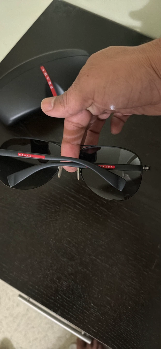 Prada Línea Rossa polarized Aviator sunglasses