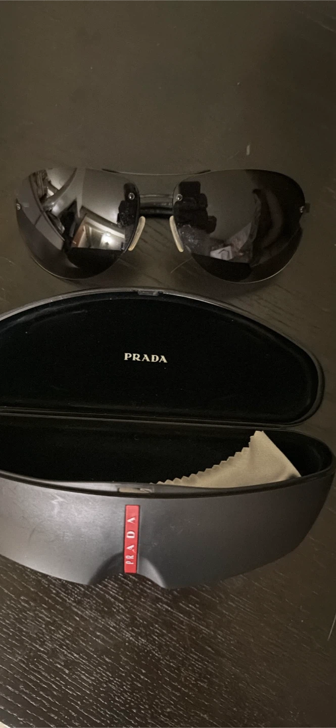 Prada Línea Rossa polarized Aviator sunglasses - photo 3