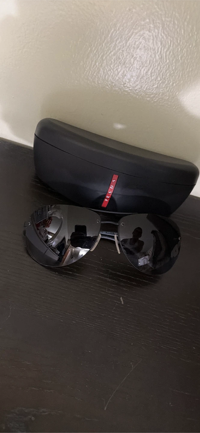 Prada Línea Rossa polarized Aviator sunglasses - photo 4