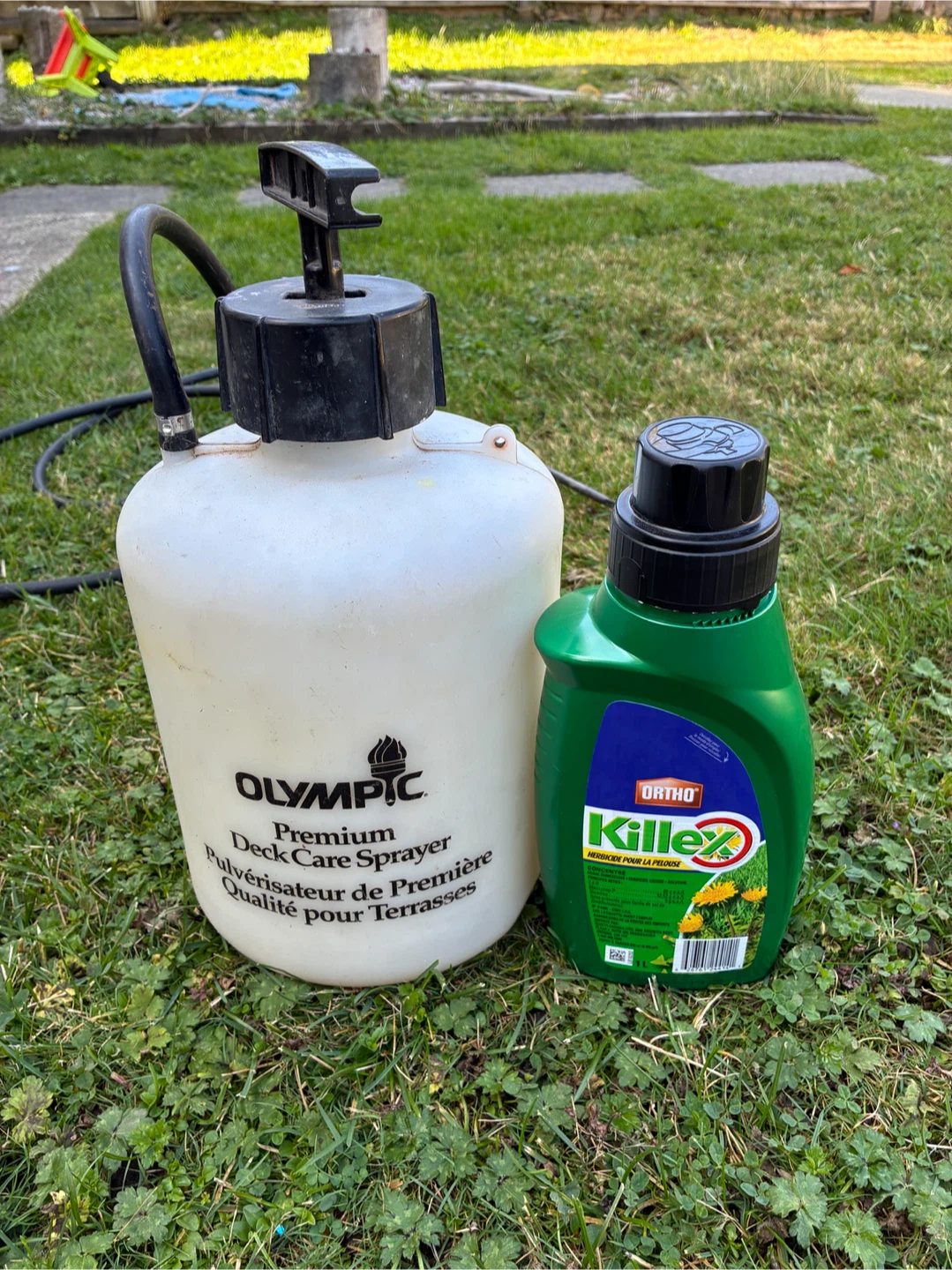 Weed killer set- Olympic Deck Sprayer and Ortho Killex