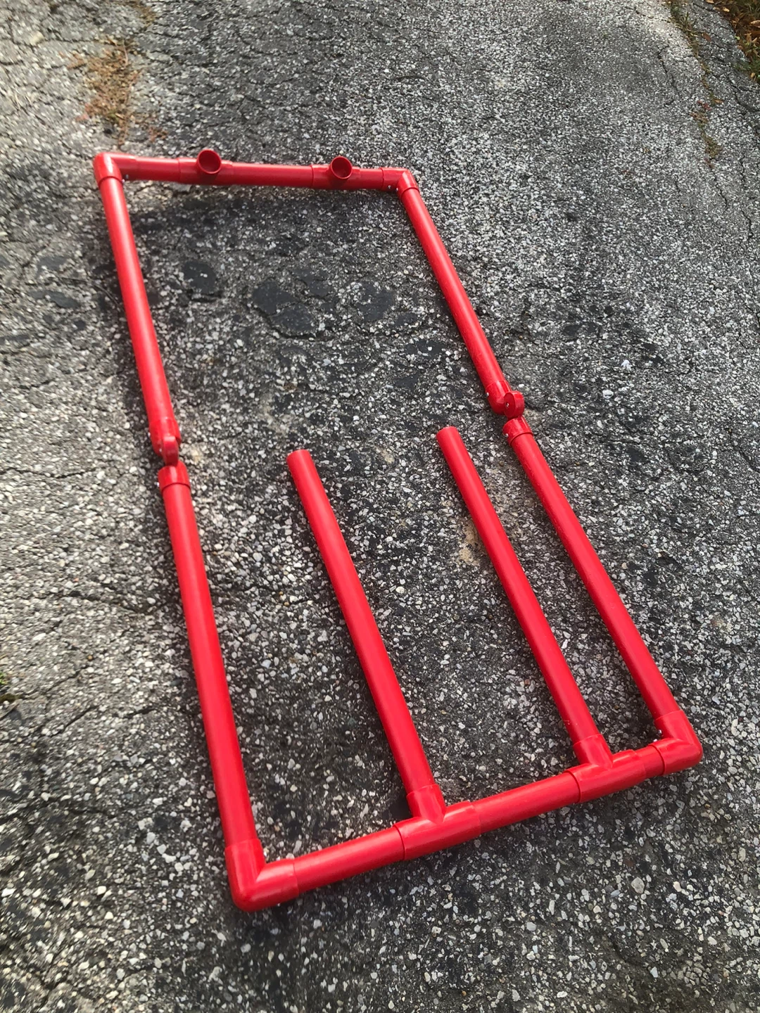 Red PVC Pipe Bicycle Floor Stand - photo 2