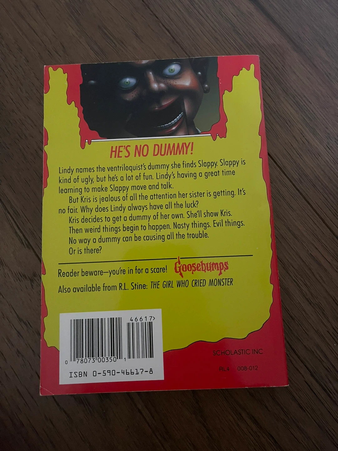 Goosebumps Night of the Living Dummy by R.L. Stine 🏈