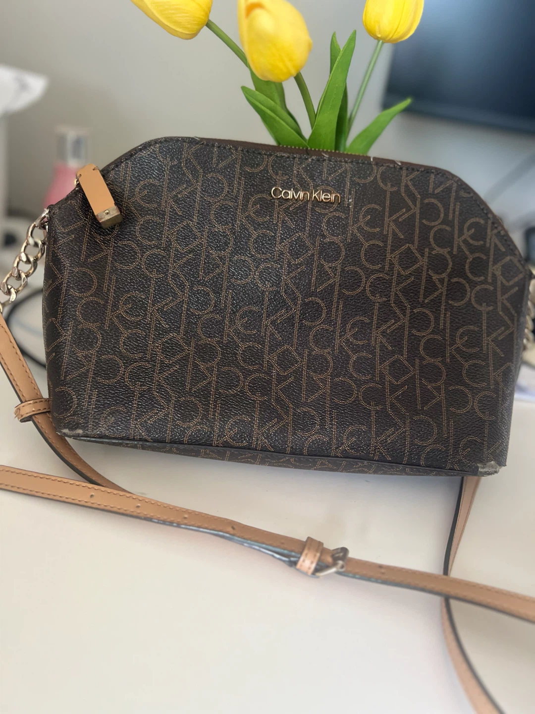 Calvin Klein Monogram Crossbody Bag