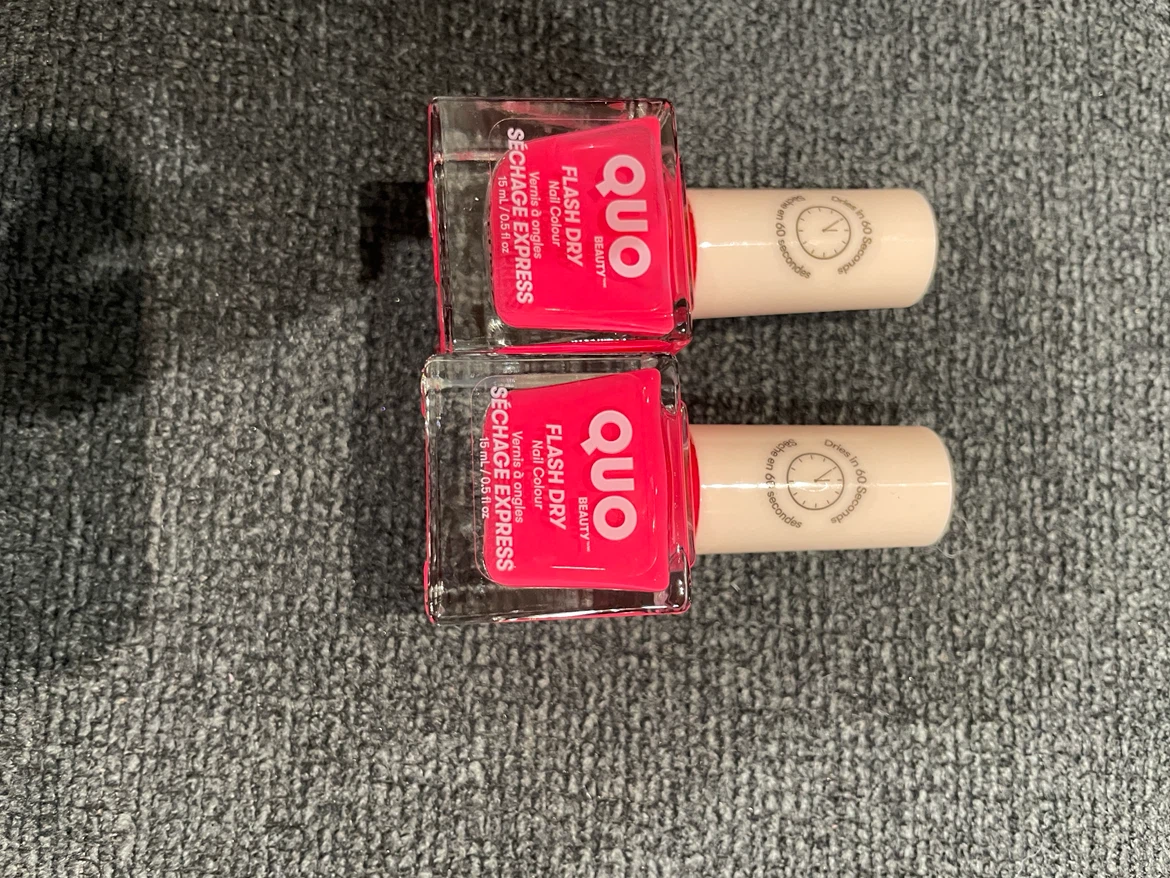 2 Quo Beauty Flash Dry Nail Colour Bottles 🏈