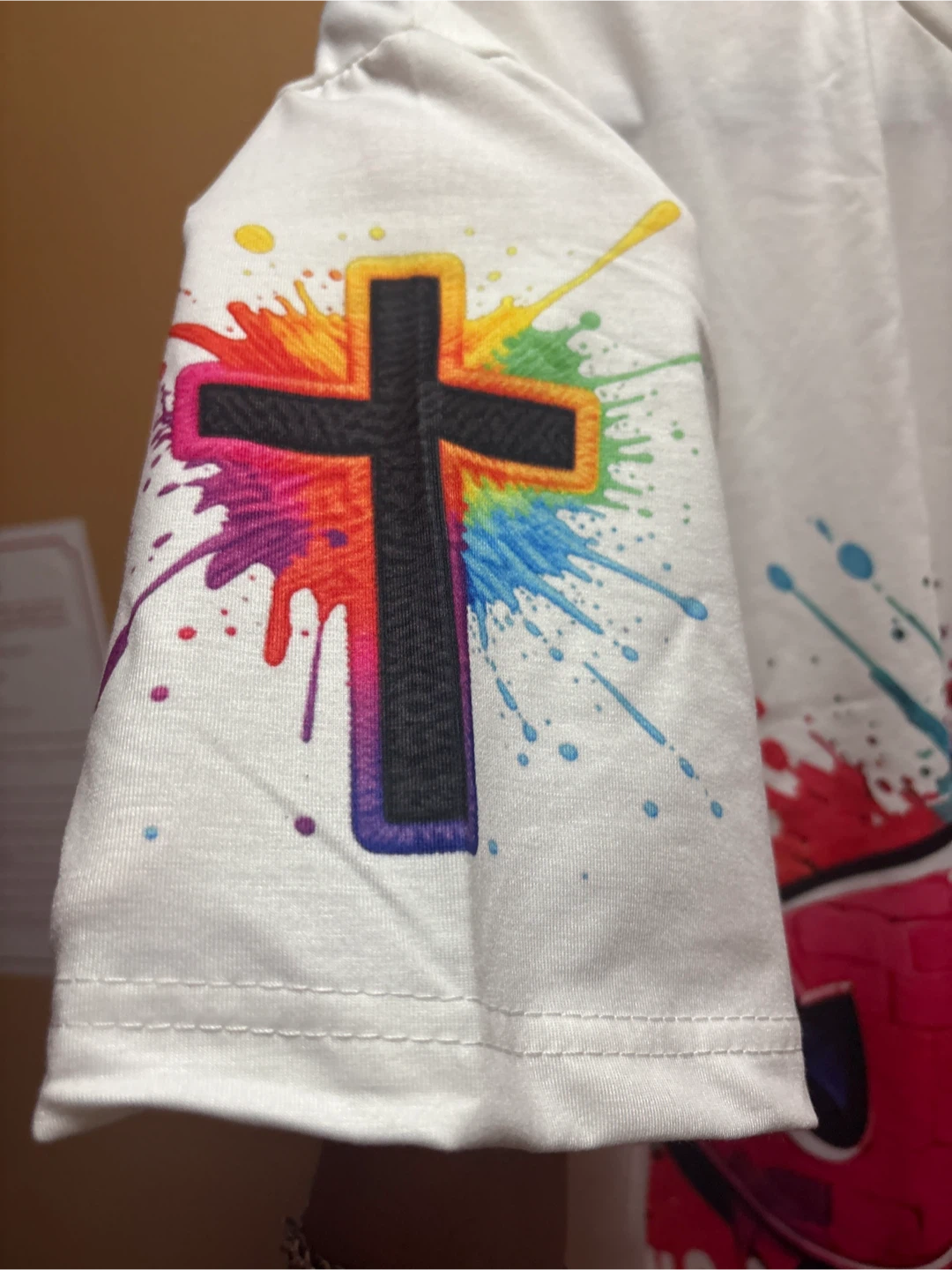 🏈 Jesus Graphic Print T-Shirt - photo 2