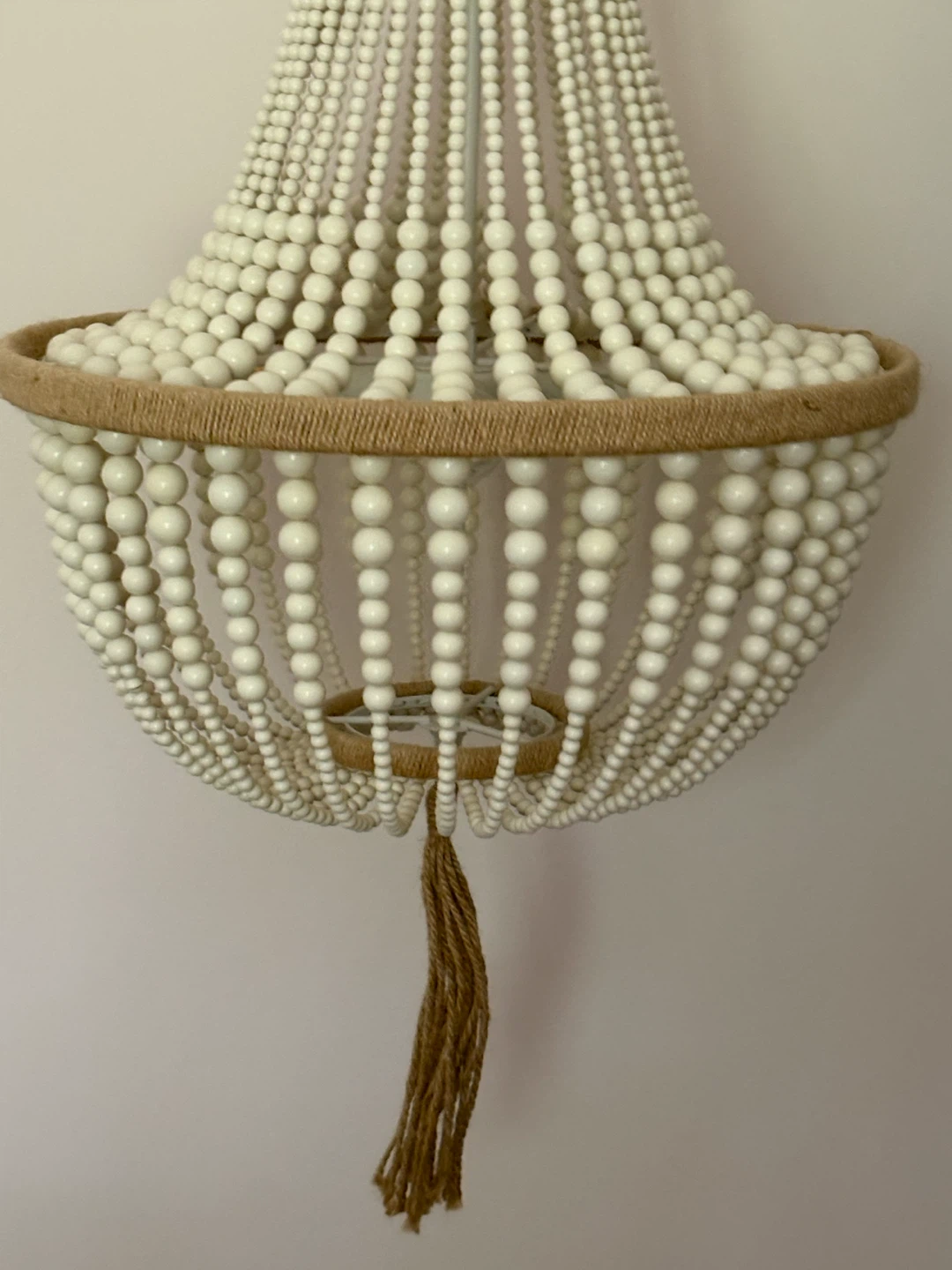 Safavieh Cream Beaded Pendant Light - photo 3