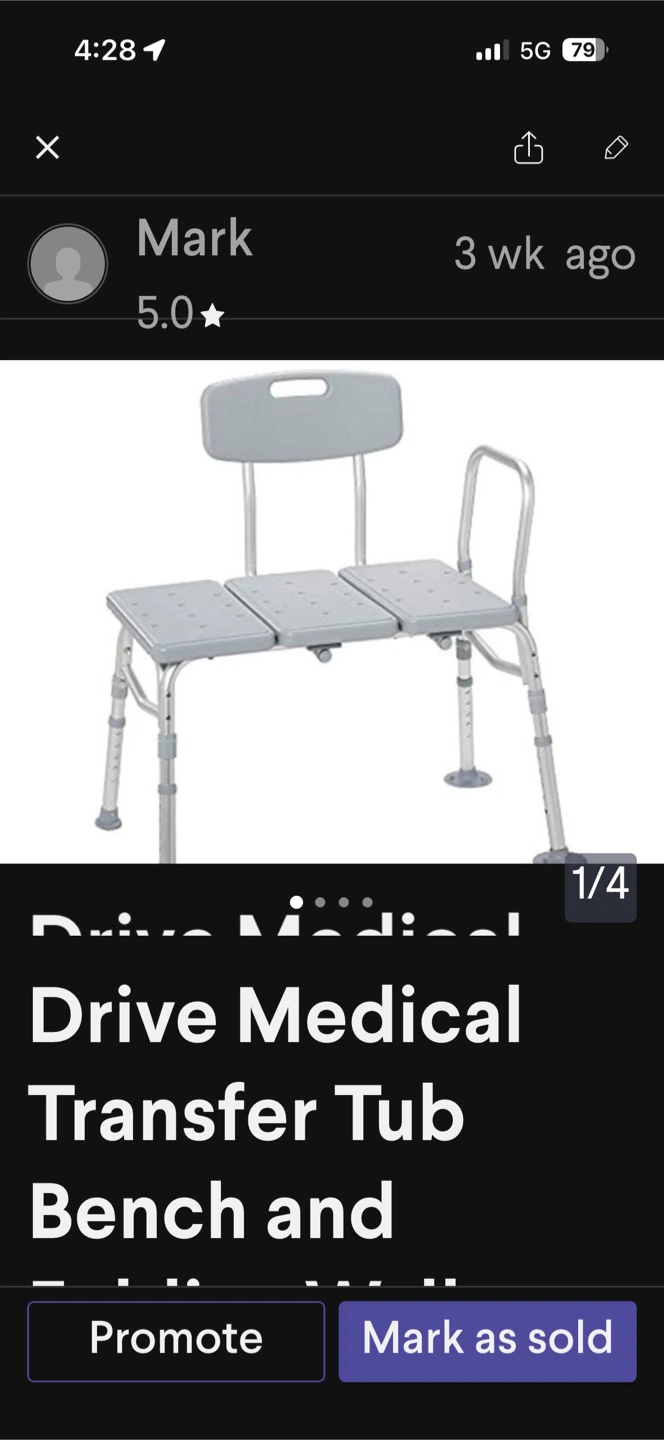 Drive walker and tub bench - photo 2