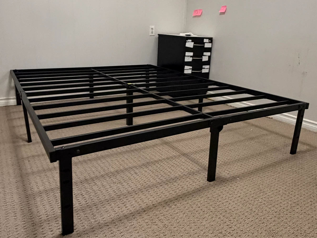 Black Metal Bed Frame - photo 3
