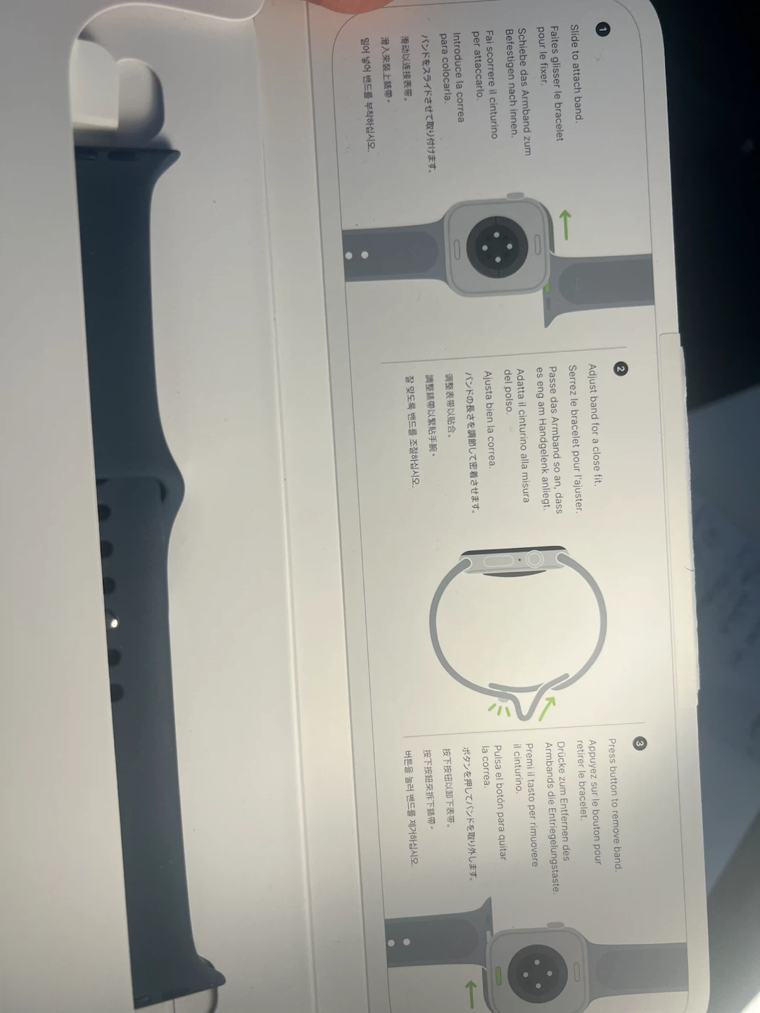 Apple Watch Sport Band 46mm M/L - Anchor Blue - photo 3