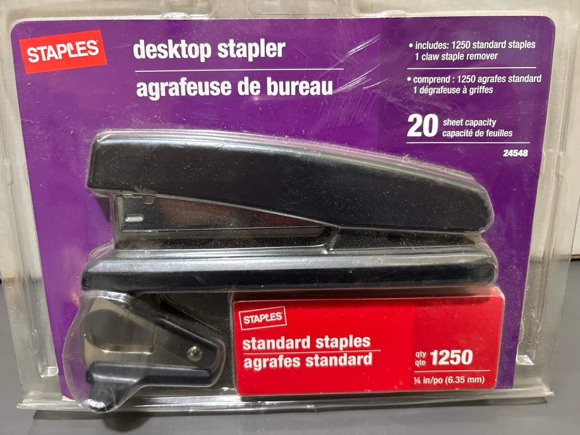 Staples Desktop Stapler with Staples and Remover 🏈