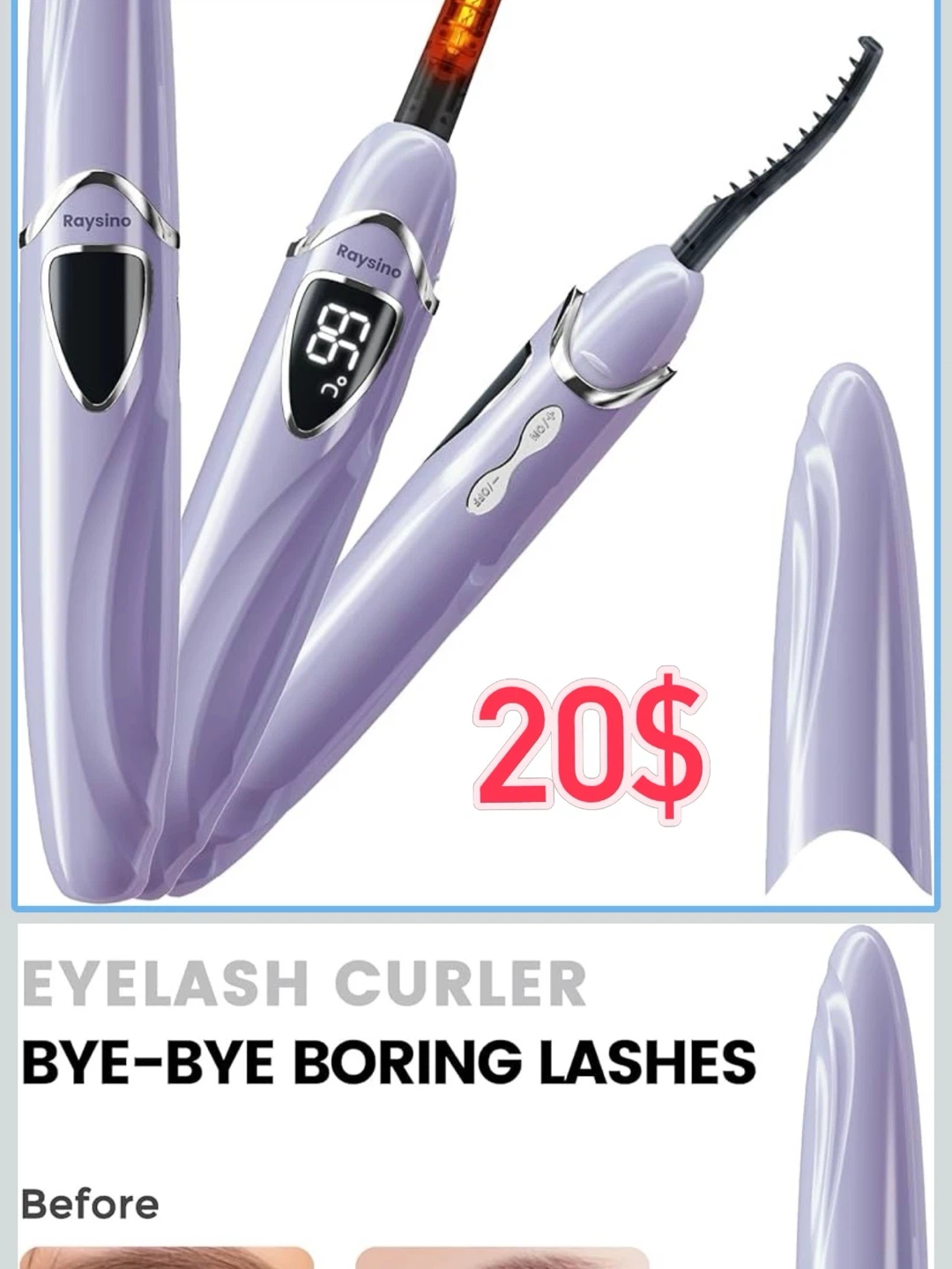 Raysino Heated Eyelash Curler
