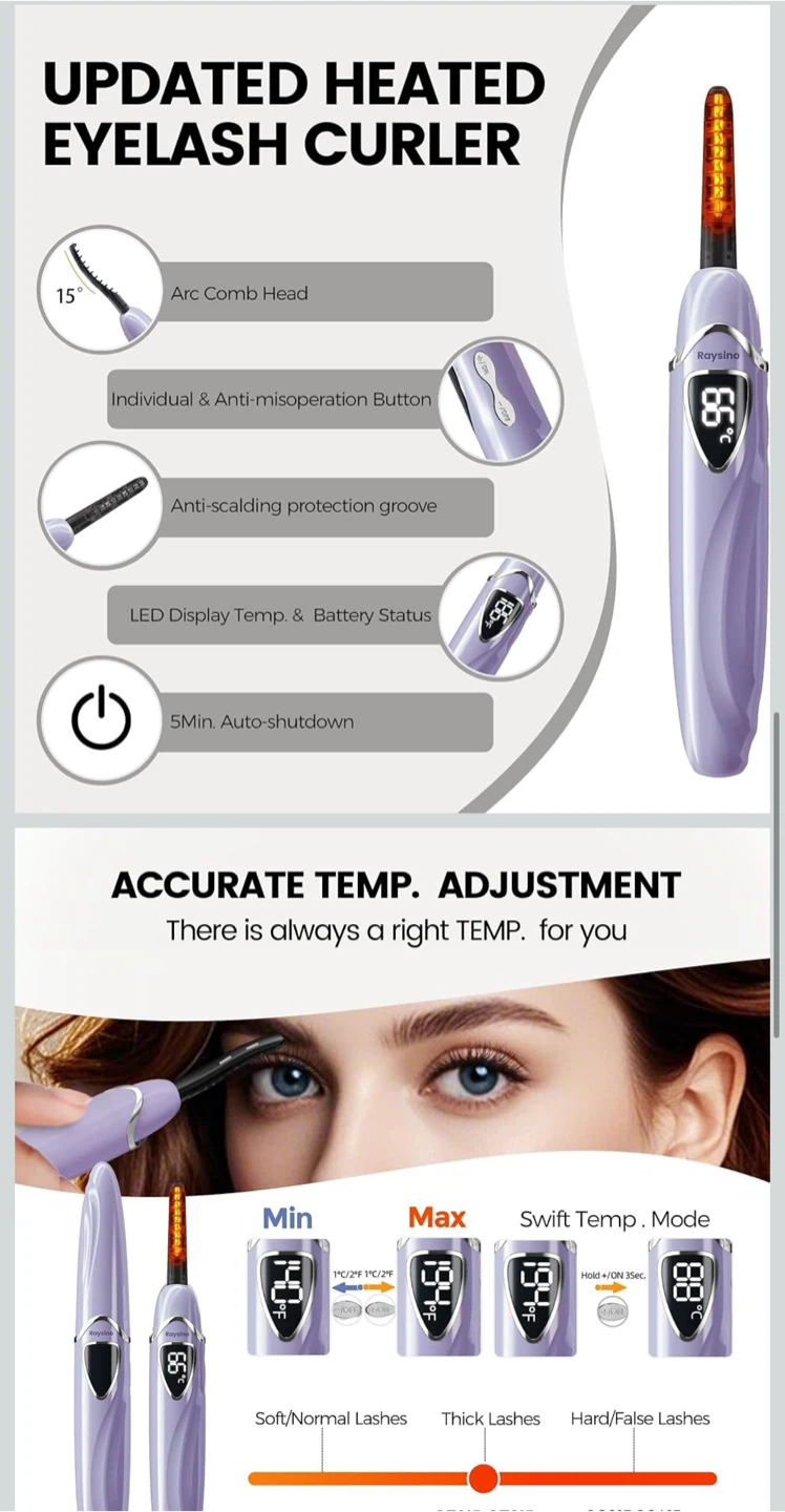 Raysino Heated Eyelash Curler - photo 4