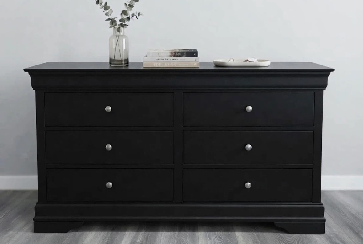 Black 6-Drawer Dresser