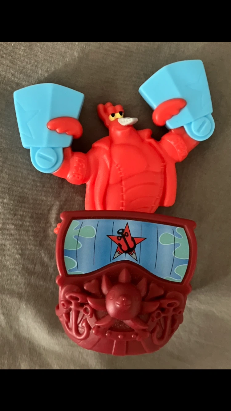 Small McDonald's SpongeBob Larry The Lobster Toy Figurine🦞🏈