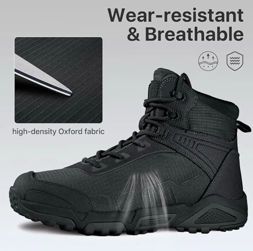 New FREE SOLDIER Men's Tactical Military Combat Ankle Boots 11 - photo 2