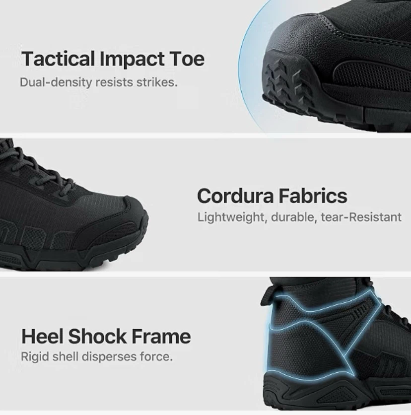New FREE SOLDIER Men's Tactical Military Combat Ankle Boots 11 - photo 4