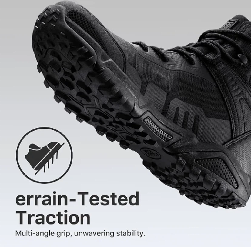 New FREE SOLDIER Men's Tactical Military Combat Ankle Boots 11 - photo 5
