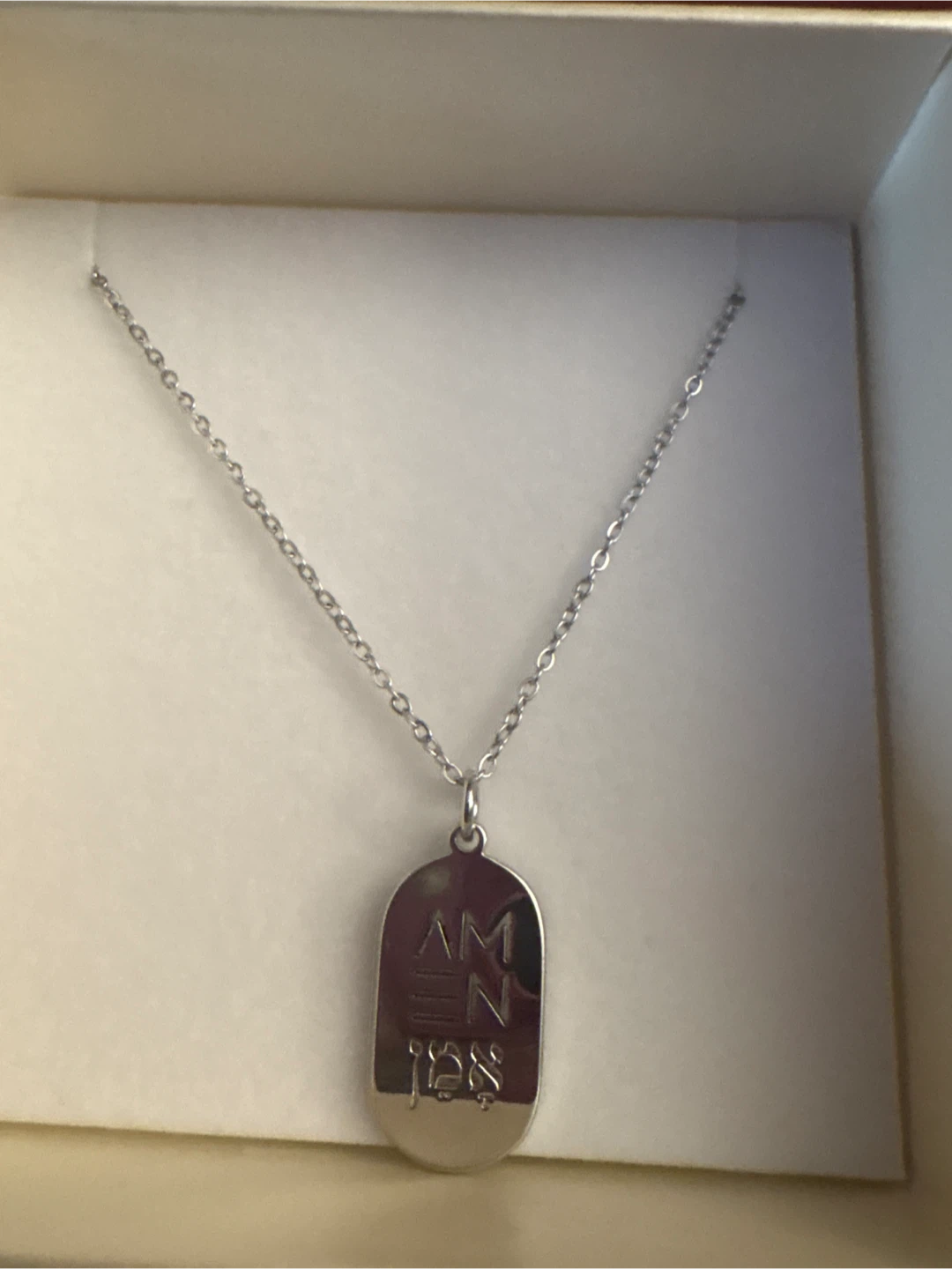 New AMEN Silver Tone Necklace 🏈