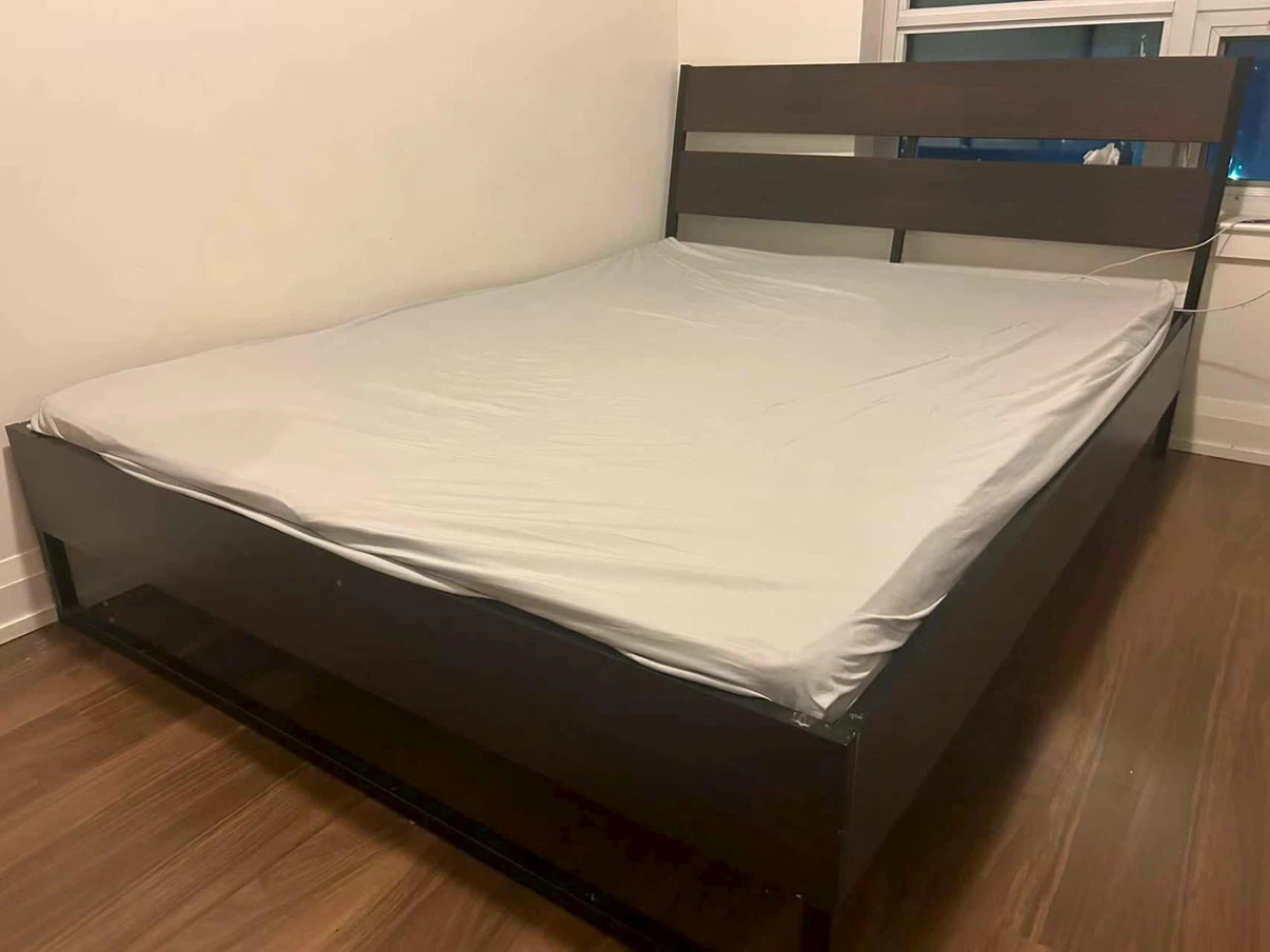 Dark Brown Queen Bed Frame