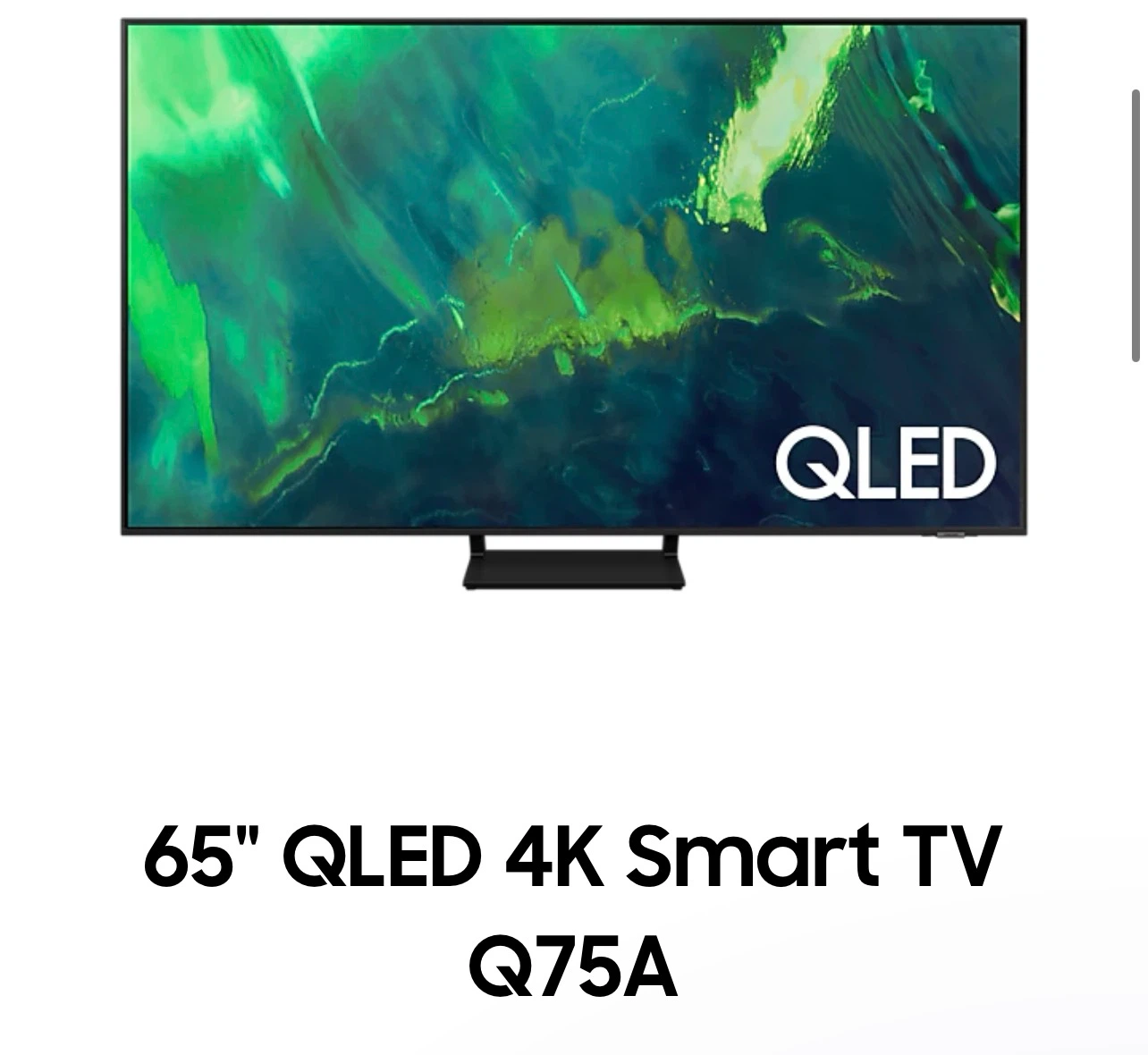 Samsung 65" QLED 4K Smart TV Q75A