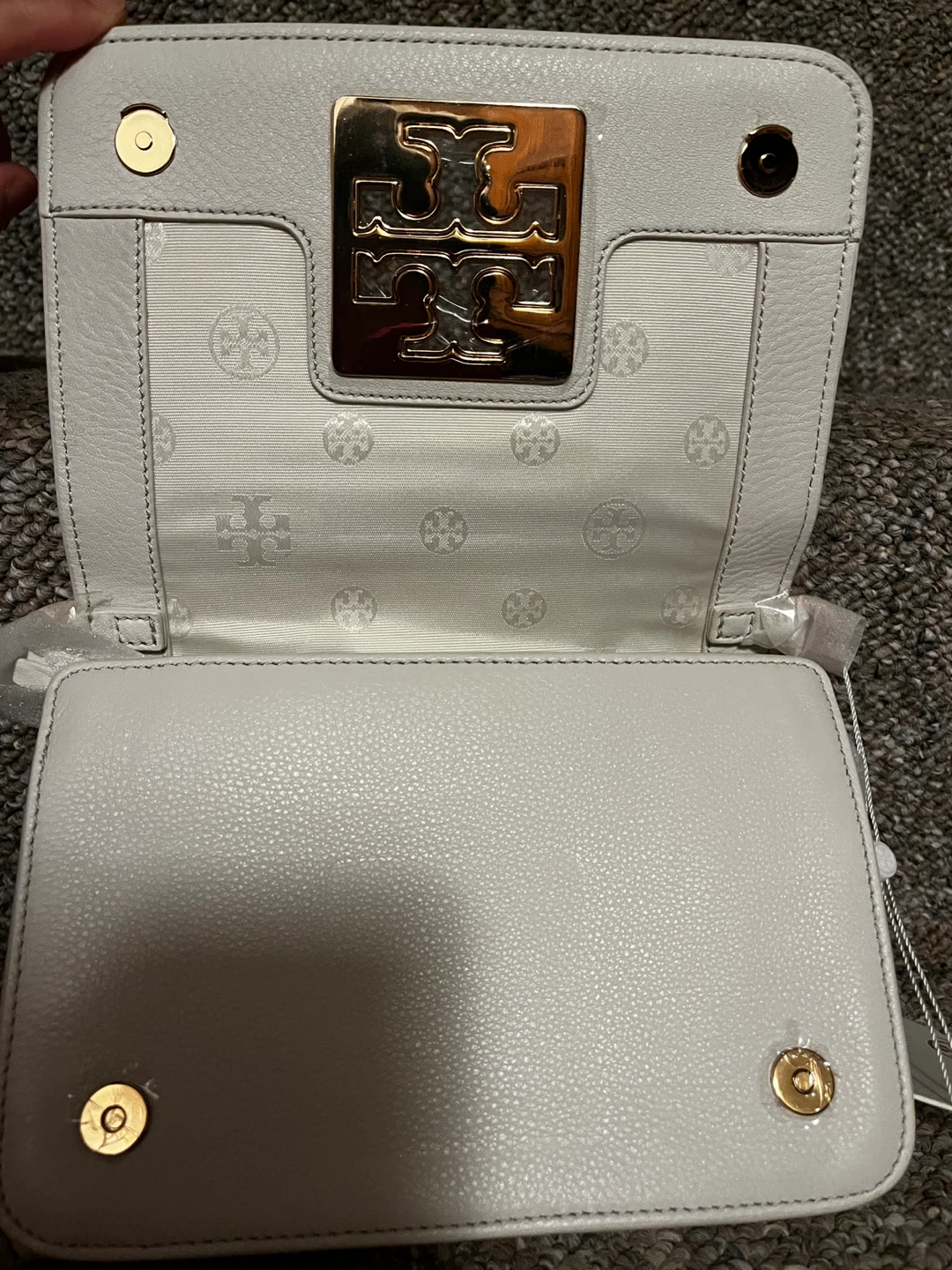 Tory Burch Britten Combo Crossbody - New Ivory - photo 2