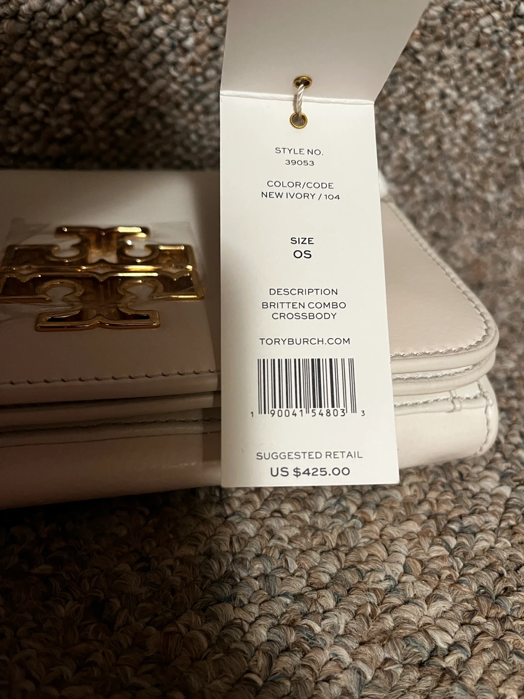 Tory Burch Britten Combo Crossbody - New Ivory - photo 4