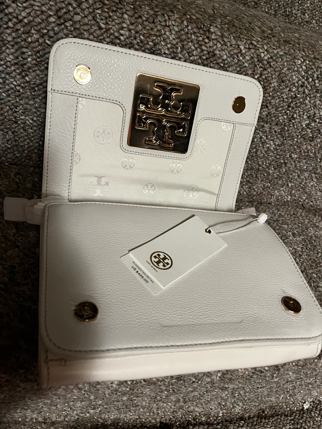 Tory Burch Britten Combo Crossbody - New Ivory - photo 5