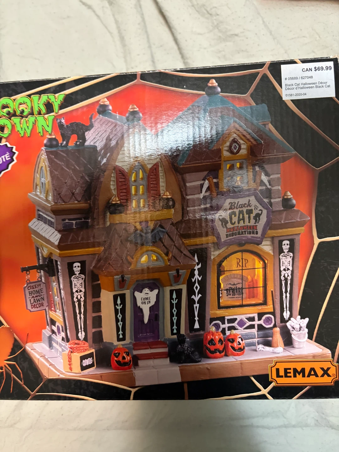 Lemax Spooky Town Black Cat Halloween Decor