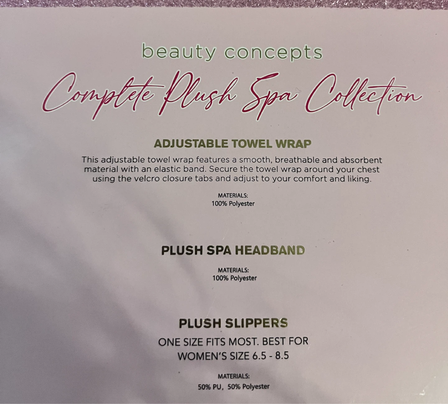 Beauty Concepts Complete Plush Spa Collection - photo 2