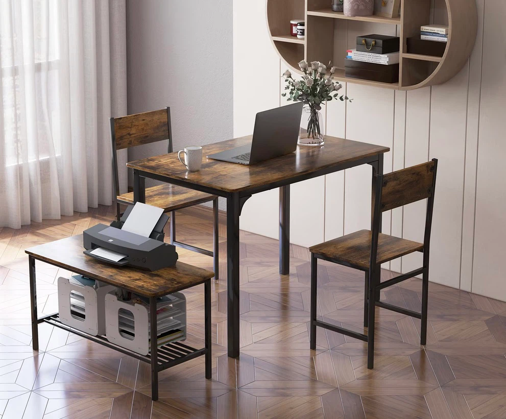 Dining Table Set with Two Chairs and Bench - photo 3