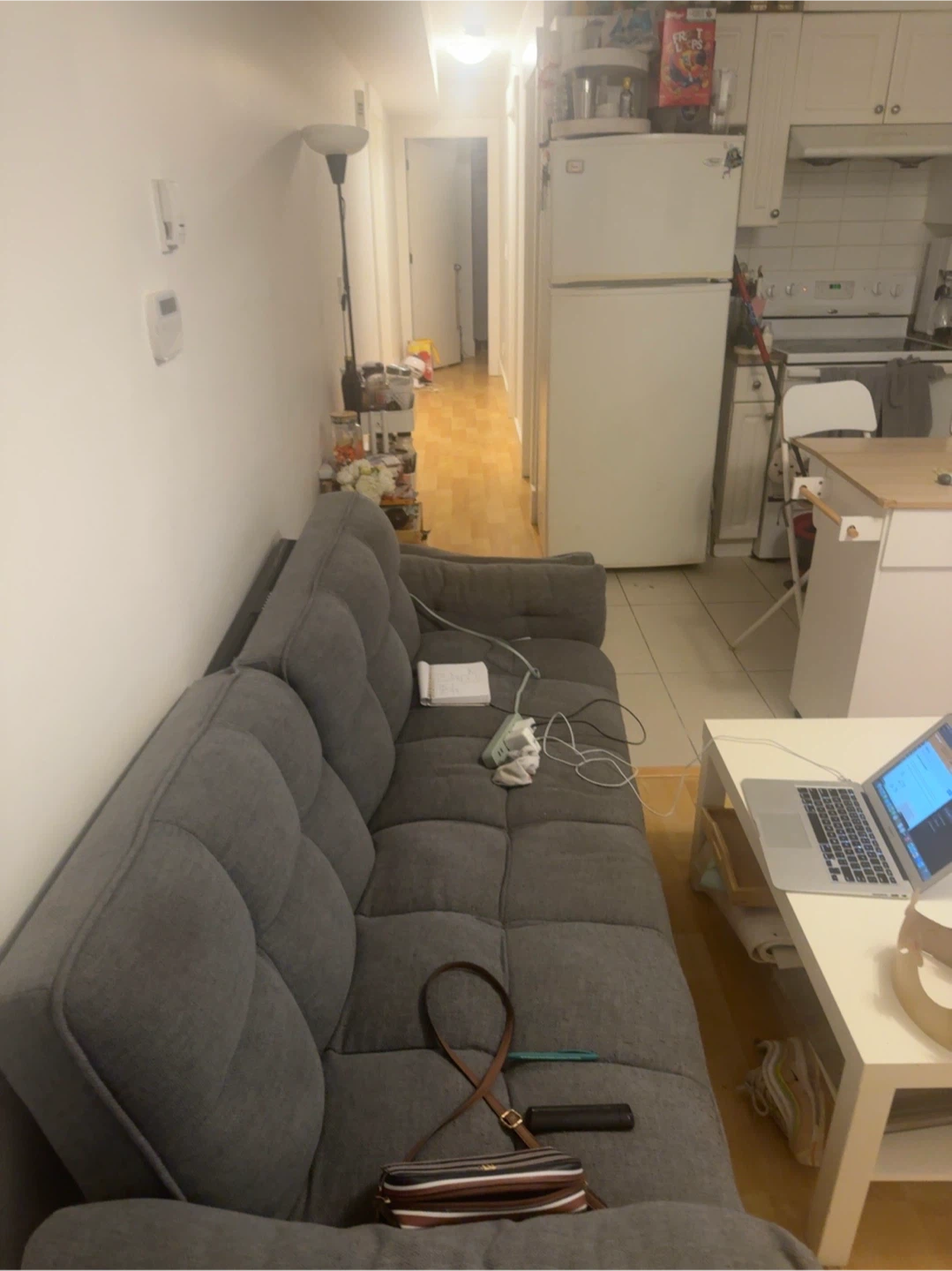 Grey Convertible Sofa Bed