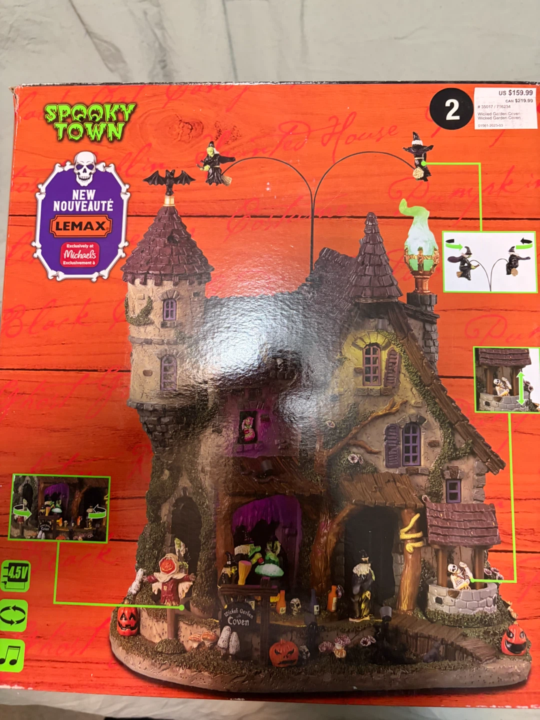 Lemax Spooky Town Wicked Garden Coven