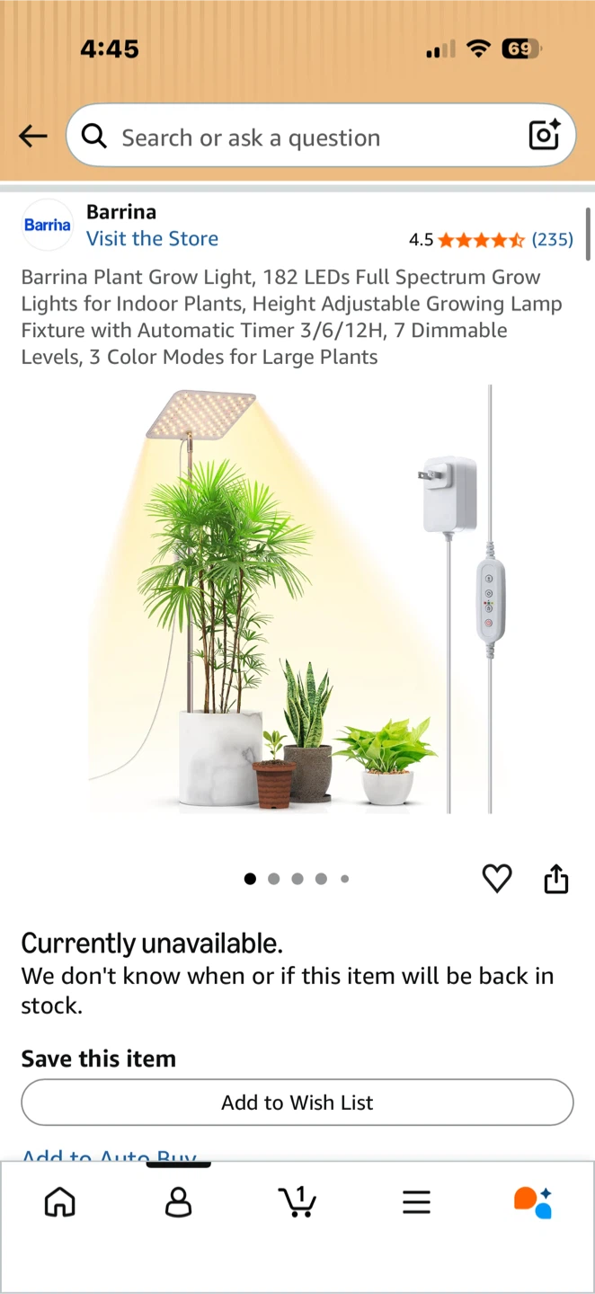 Barrina Plant Grow Light