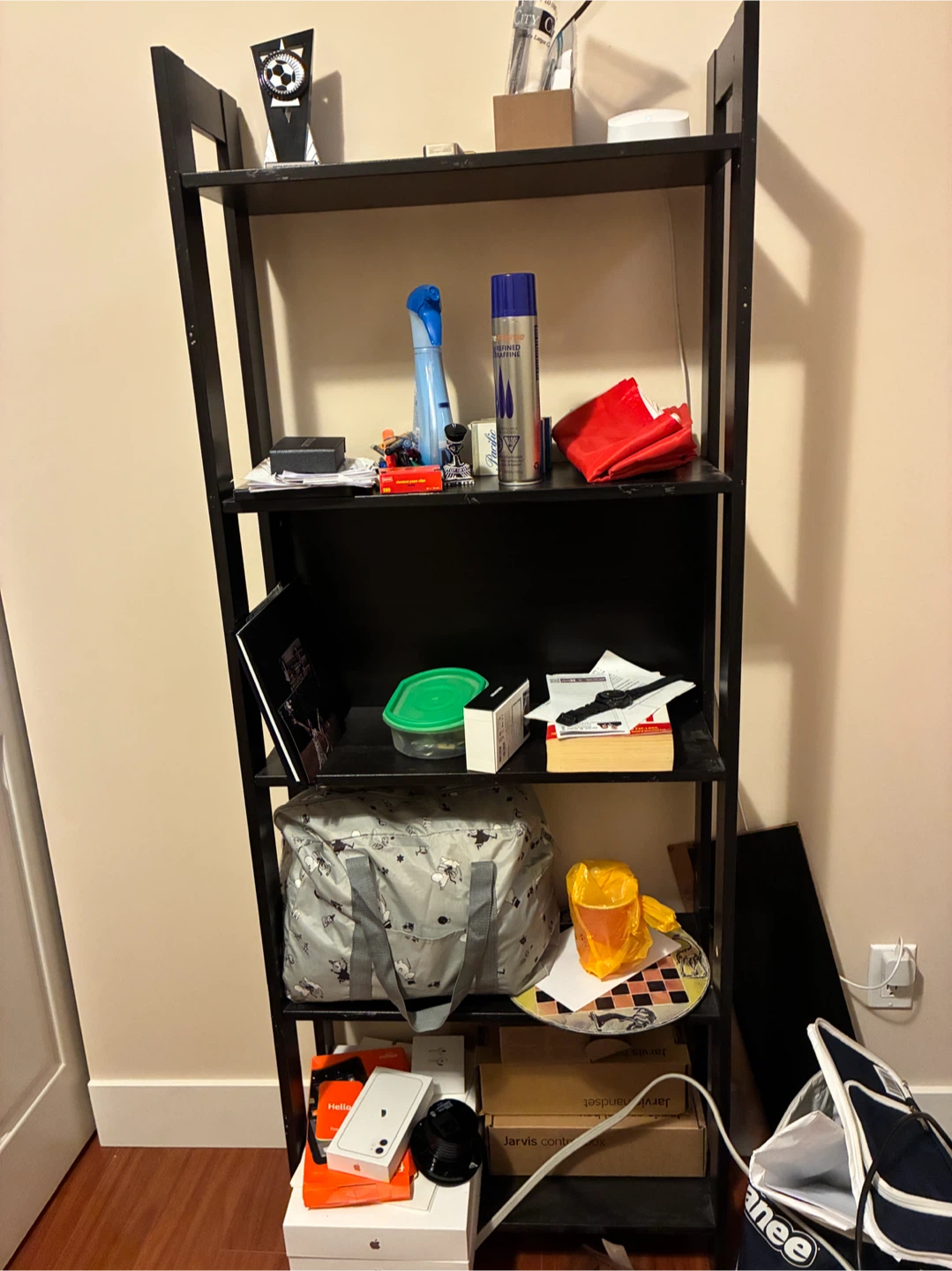 Black 5-Tier Bookshelf - photo 2