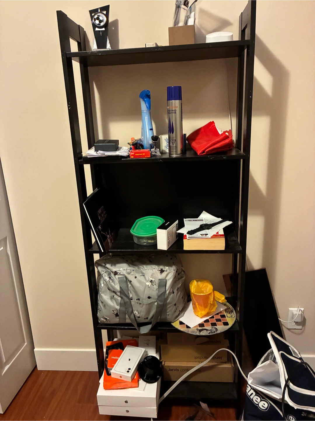 Black 5-Tier Bookshelf - photo 3