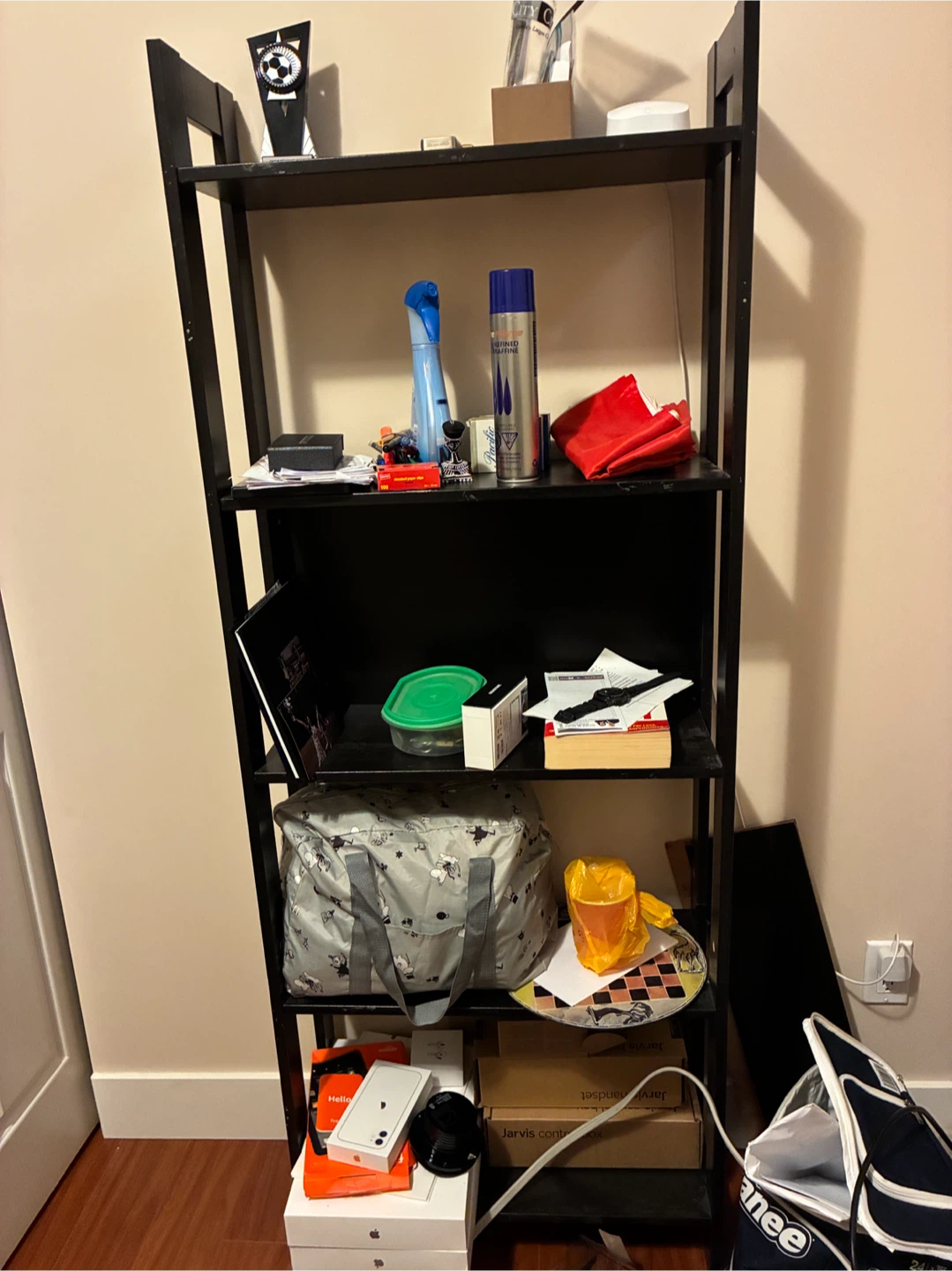 Black 5-Tier Bookshelf - photo 4