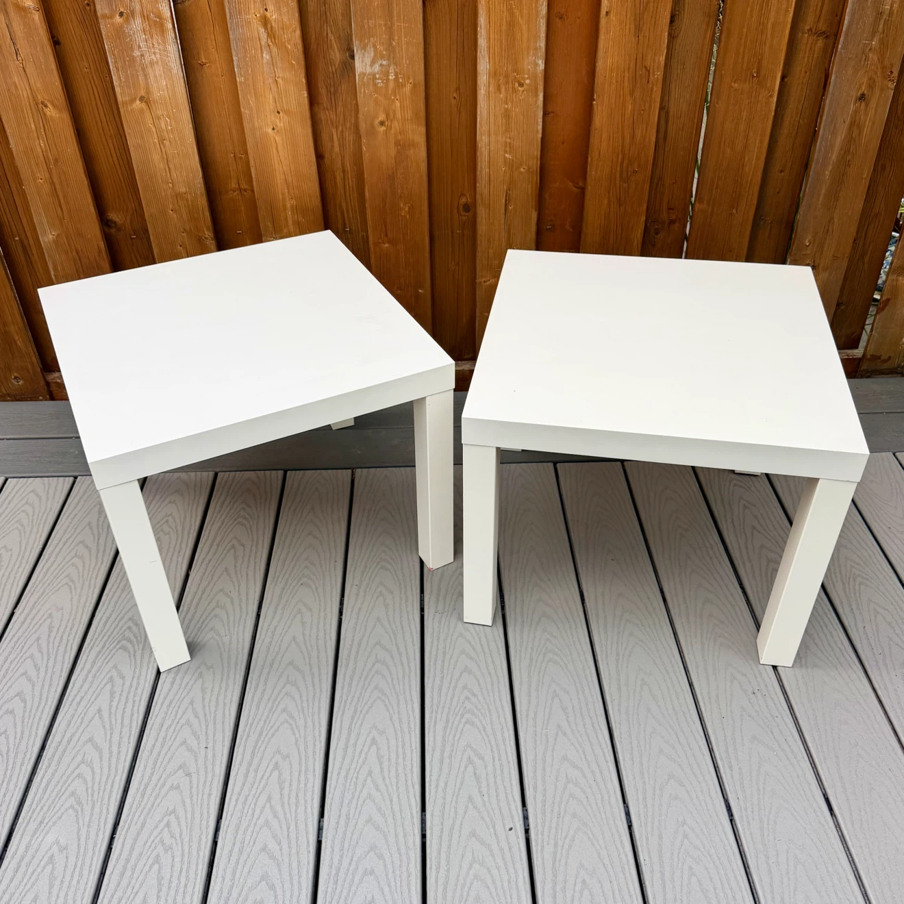 2x Ikea Lack Side Tables