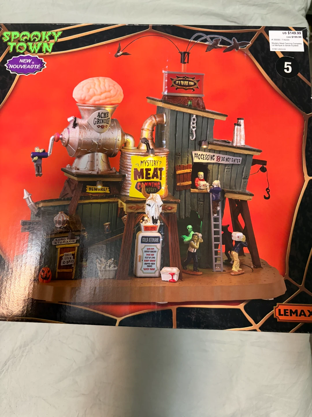 Lemax Spooky Town Mystery Meat Canning Company