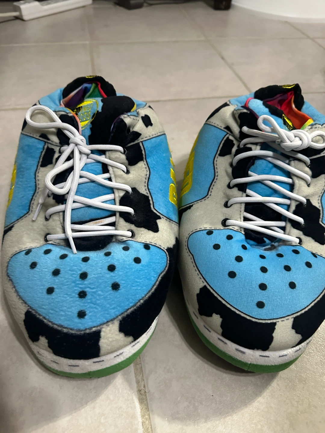 Banned Goods Cow Print Plush Slippers - photo 4