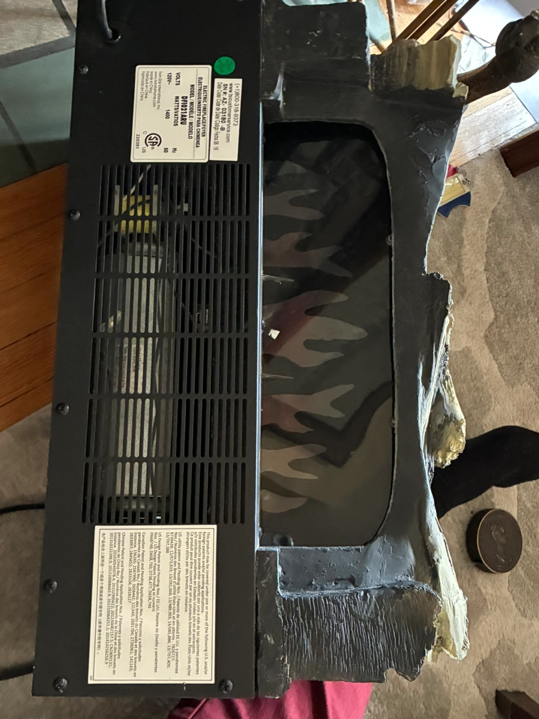 Duraflame Electric Fireplace Log Set Heater - 400 Sq Ft - 1400W - photo 5