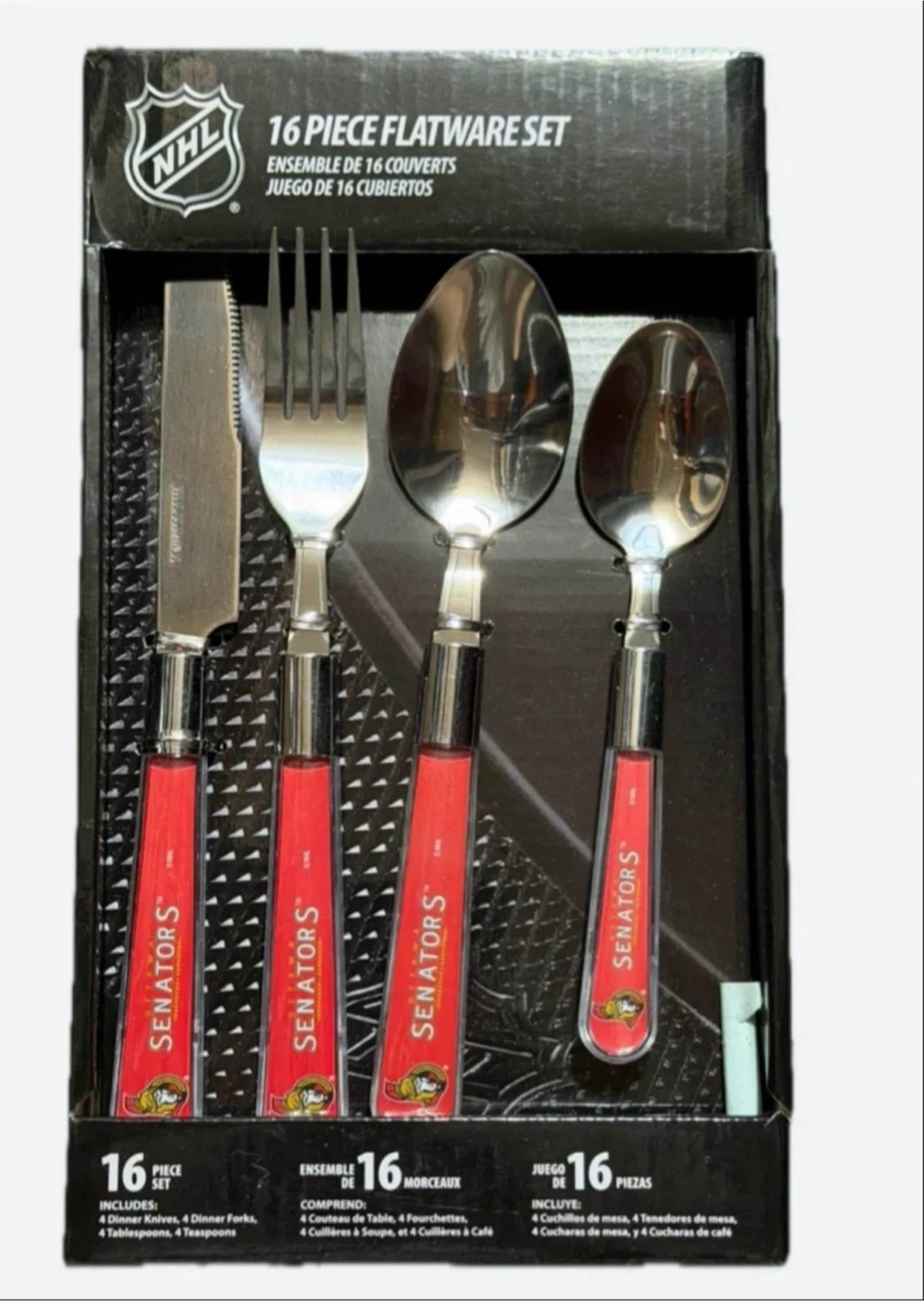 🏈 NHL Ottawa Senators 16-Piece Flatware Set