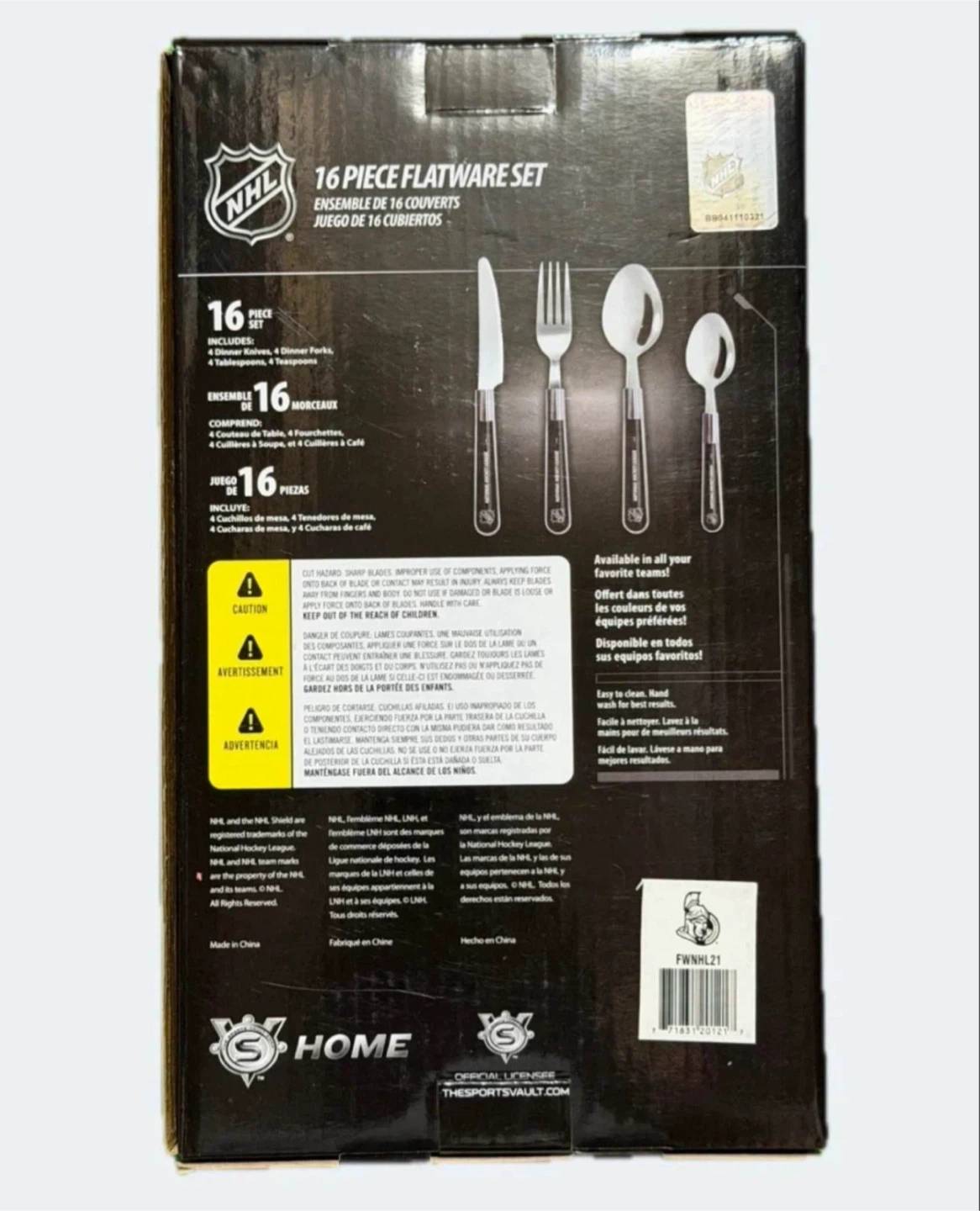 🏈 NHL Ottawa Senators 16-Piece Flatware Set - photo 2