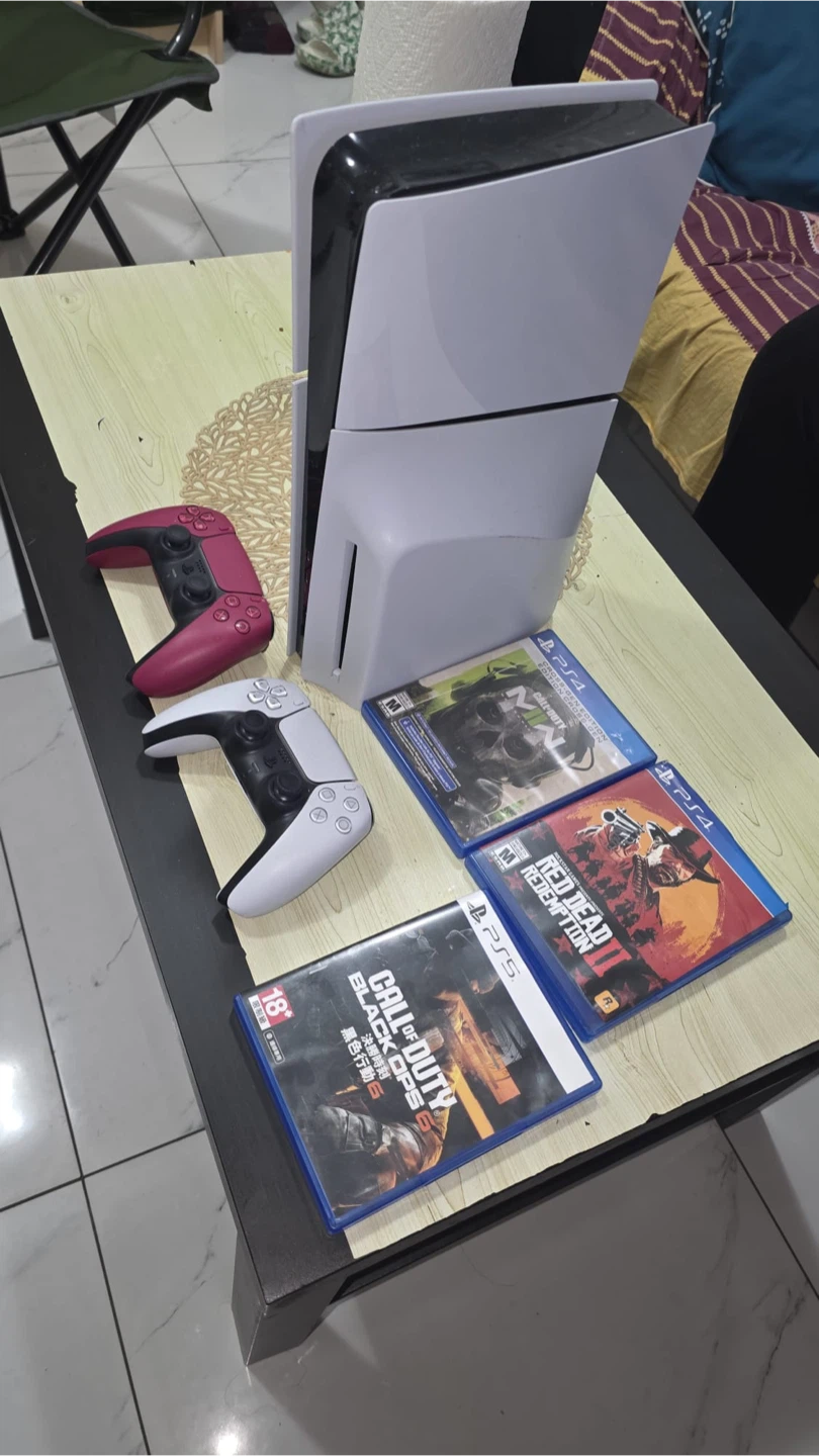 PlayStation 5 Console Bundle with 2 Controllers and 3 Games