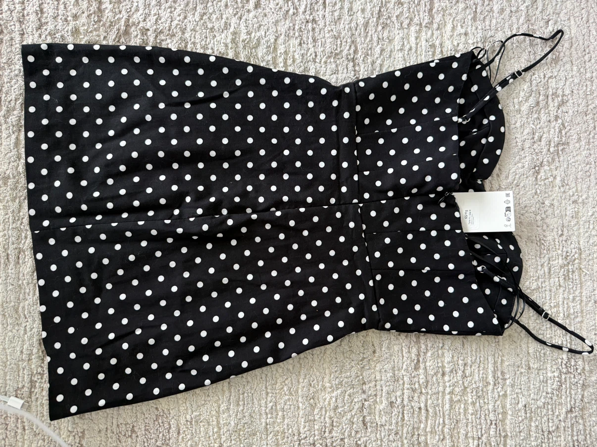 Zara Polka Dot Corset Mini Dress - photo 2