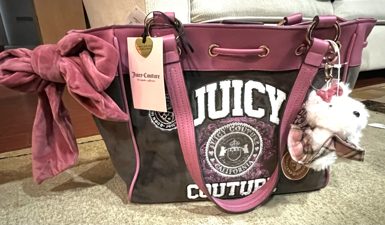 Juicy Couture Suede Tote Bag
